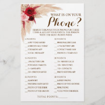 Vad finns på ditt Mobila Pampas Shower-spelkort?