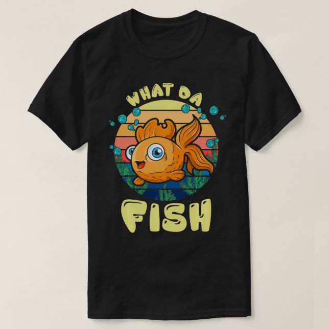 Vad Fiskar Fiskaren Fiskar T Shirt (Design framsida)
