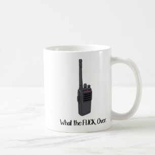 Vad För Fu.t Över Roligt Walkie Talkie-ikon Kaffemugg