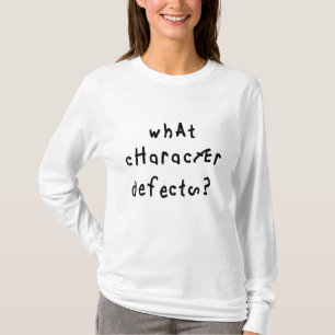 Vad för tecken är fel vid felsökning av citattecke t-shirt