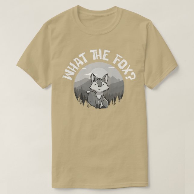 Vad Fox Älskare, de berömda För manar djurkvinnorn T Shirt (Design framsida)