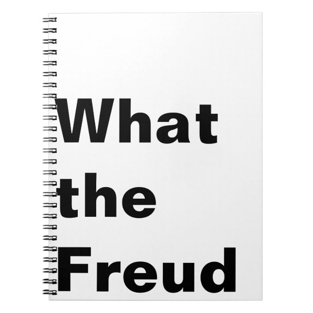 Vad Freud antecknade Anteckningsbok (Framsidan)