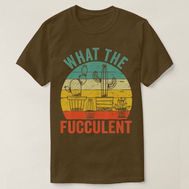 Vad fuktbildande aktuarier succulents  Ret T Shirt (Design framsida)