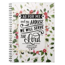 Vad gäller mig och mitt hus anteckningsbok