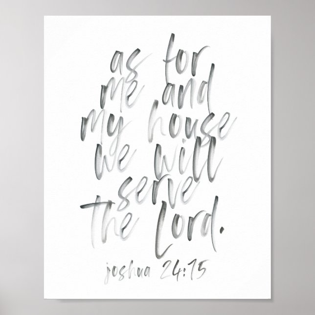 Vad gäller mig och mitt hus poster (Framsidan)