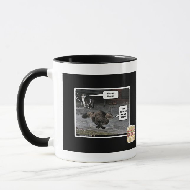 Vad, George? Mugg (Vänster)