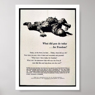 Vad gjorde du i dag för frihet? poster