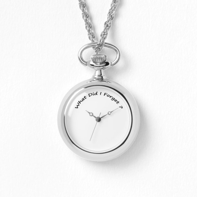 Vad glömde jag? Dam vaktar. Armbandsur (Framsida)