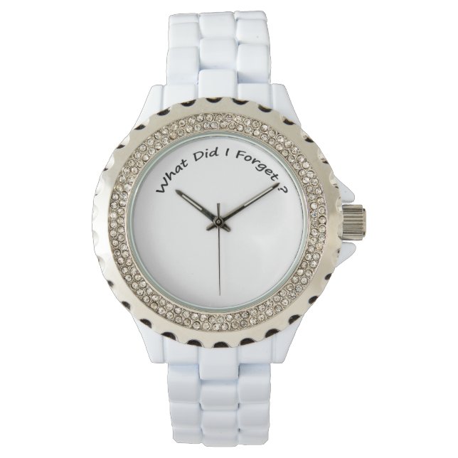 Vad glömde jag? Dam vaktar. Armbandsur (Framsida)