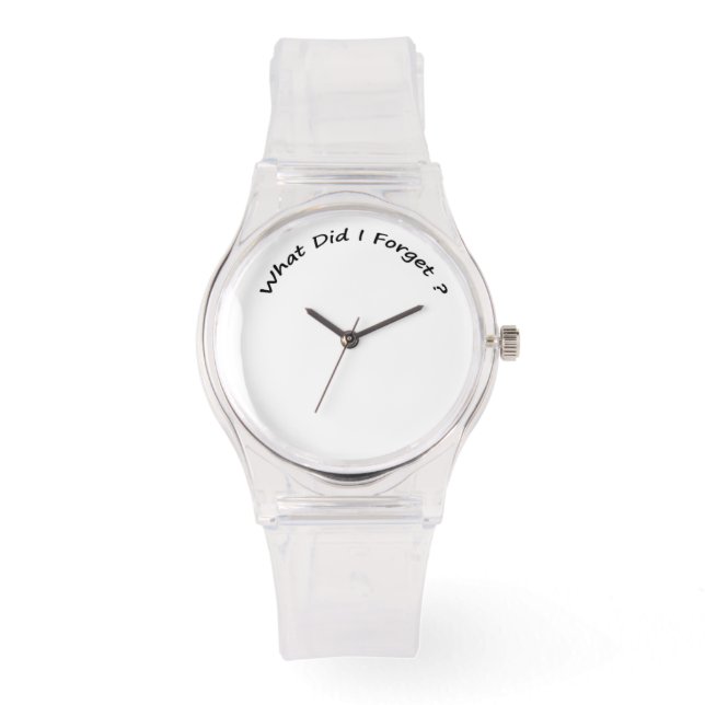 Vad glömde jag? Dam vaktar. Armbandsur (Framsida)