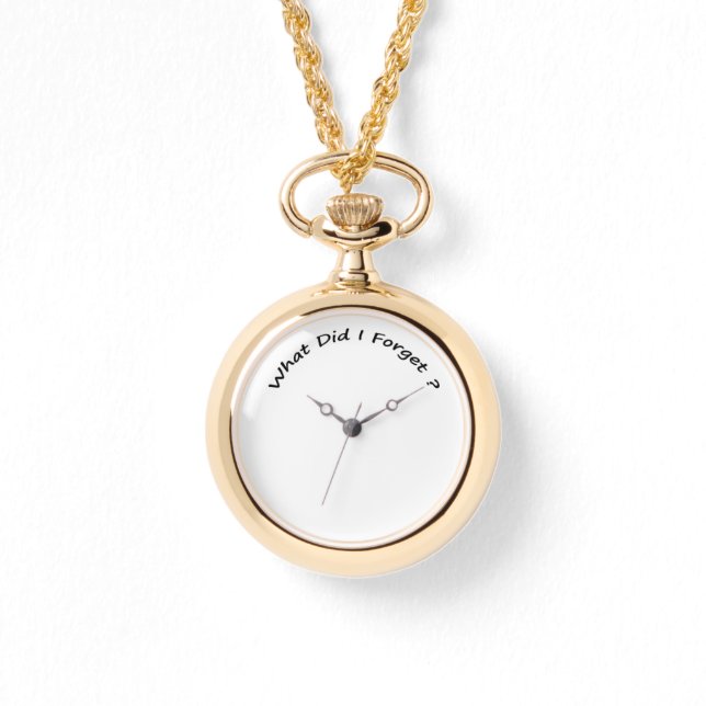 Vad glömde jag? Dam vaktar. Armbandsur (Framsida)