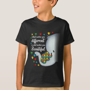 Vad gör att du skiljer dig från elefant Autism Mam T Shirt