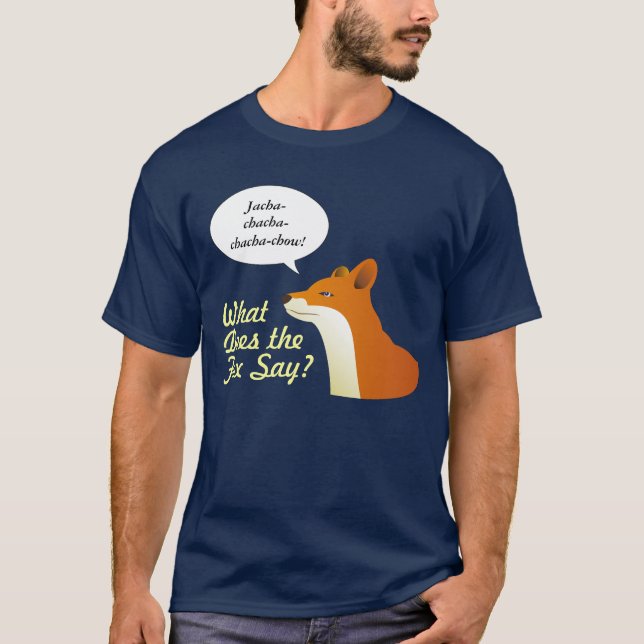 Vad gör den roliga t-skjortan för rävnågot att t-shirt (Framsida)
