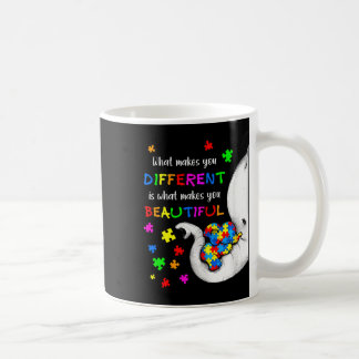 Vad gör dig annorlunda, Elephant Mamma Autism Chil Kaffemugg