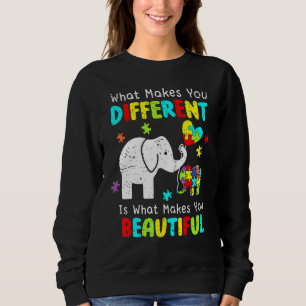Vad gör dig annorlunda, Elephant Mamma Autism Chil T Shirt