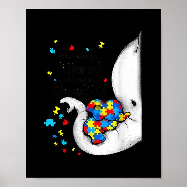 Vad gör dig annorlunda, Elephant Mamma Autism? Poster (Framsidan)