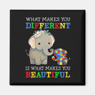 Vad gör dig annorlunda till Elephant Mamma Autism Magnet