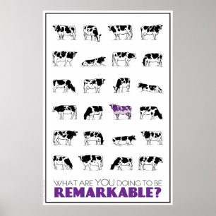 Vad gör du för att vara REMARKABLE? Poster