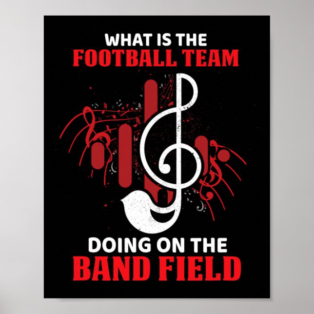 Vad gör fotbollslaget på bandfältet  poster (Framsidan)