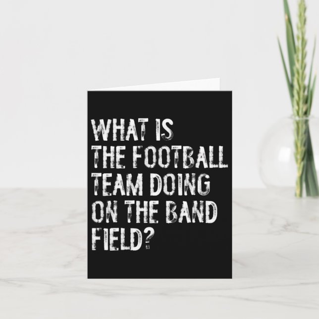 Vad gör fotbollsteamet på Marching Ba? Kort (Framsida)