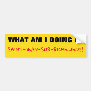 "VAD GÖR JAG I SAINT-JEAN-SUR-RICHELIEU?" BILDEKAL
