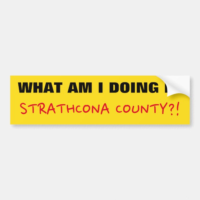 "VAD GÖR JAG I STRATHCONA COUNTY?" BILDEKAL (Framsidan)