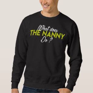 Vad gör Nanny? Lång Ärmad Tröja