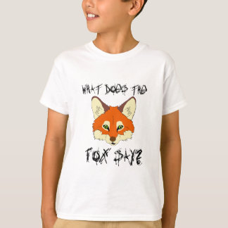 vad gör rävnågot att säga tee shirt