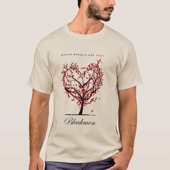 "Vad Gren är du?" Anpassningsbar Family Träd T-Shi T Shirt (Framsida)