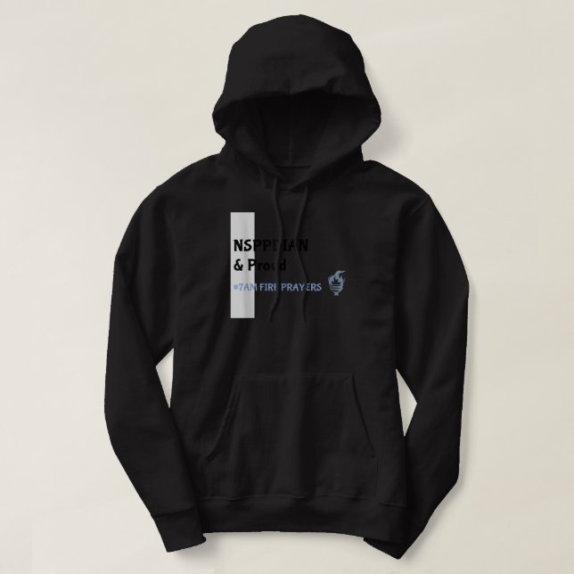 Vad Gud inte kan existera är inte NSPPD Prayer Hoodie (Design framsida)