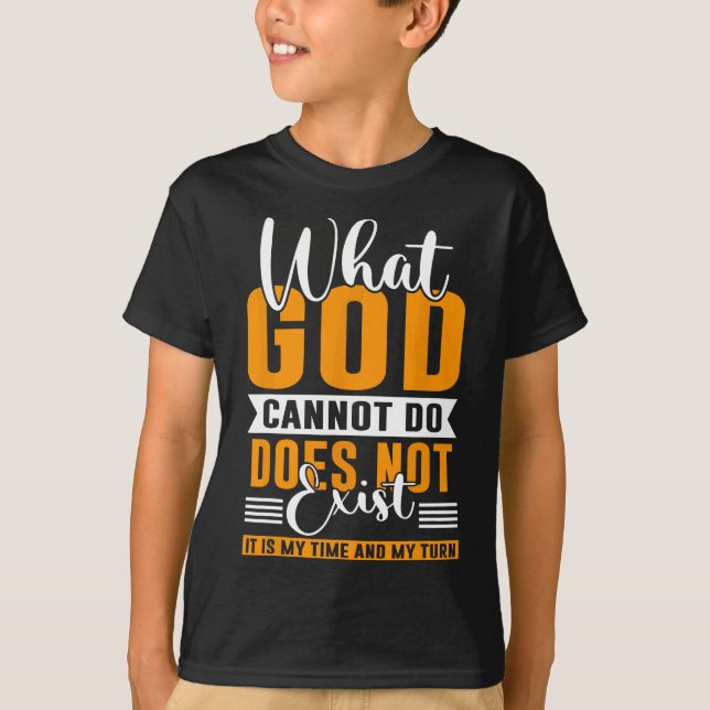 Vad Gud inte kan existera är inte NSPPD Prayer T Shirt (Framsida)