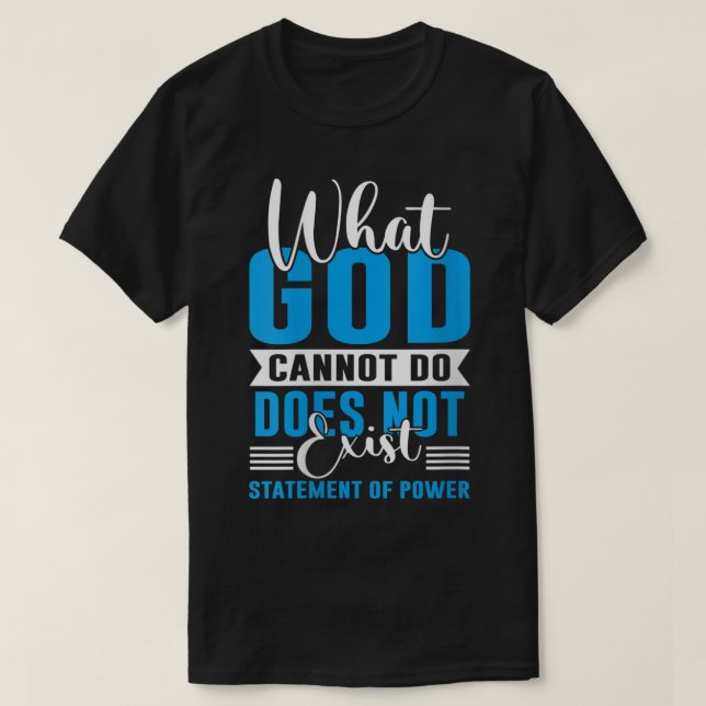 Vad Gud inte kan göra finns inte NSPPD T Shirt (Design framsida)