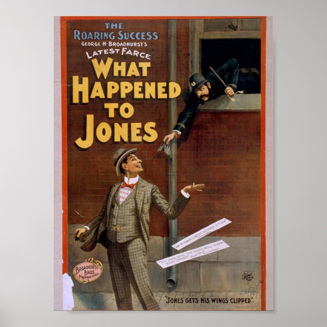 Vad hände med Jones? Poster (Framsidan)