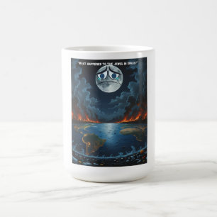 Vad hände med juden i rymden? - Om Måne Kaffemugg