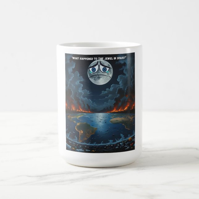 Vad hände med juden i rymden? - Om Måne Kaffemugg (Center)