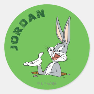 VAD HANDER DOC?™ BUGS BUNNY™ Kaninhål Runt Klistermärke