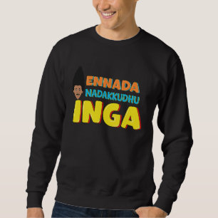 Vad händer här Kollywood Tamil Cinema Come Lång Ärmad Tröja