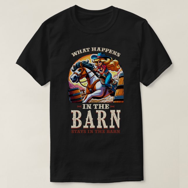 Vad händer i Barn Stays på Barn 1 T Shirt (Design framsida)
