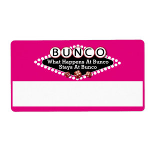 Vad händer i Bunco Namn bricka? Fraktsedel