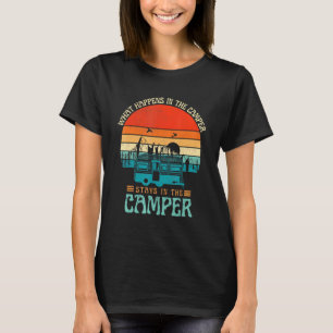 Vad händer i Camper Camping med Ord? T Shirt