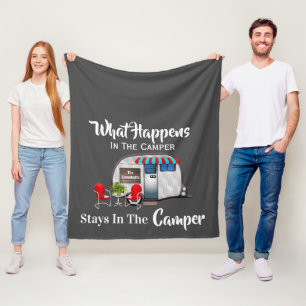 Vad händer i Camper-Personligen? Fleecefilt