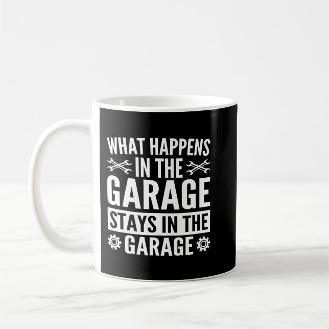 Vad händer i Garage Stays i Garage Mec? Kaffemugg (Vänster)