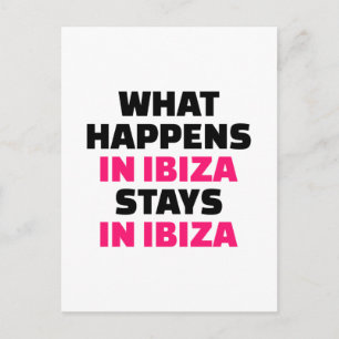 Vad händer i Ibiza stag Ibiza Vykort