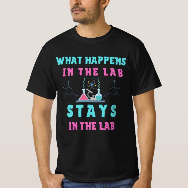Vad händer i lab-spåren i lab-lab-tekniken? t shirt (Framsida)