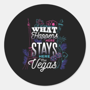 Vad händer i Las Vegas Funny Casino? Runt Klistermärke