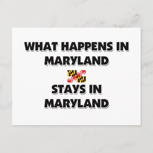 Vad händer i MARYLAND där? Vykort (Framsida)