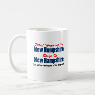 Vad händer i New Hampshire Stays New Hampshire? Kaffemugg
