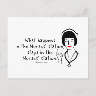 Vad händer i Nurses Station? Vykort
