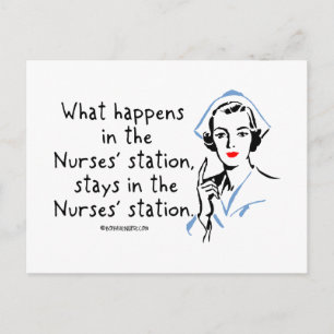 Vad händer i Nurses Station? Vykort