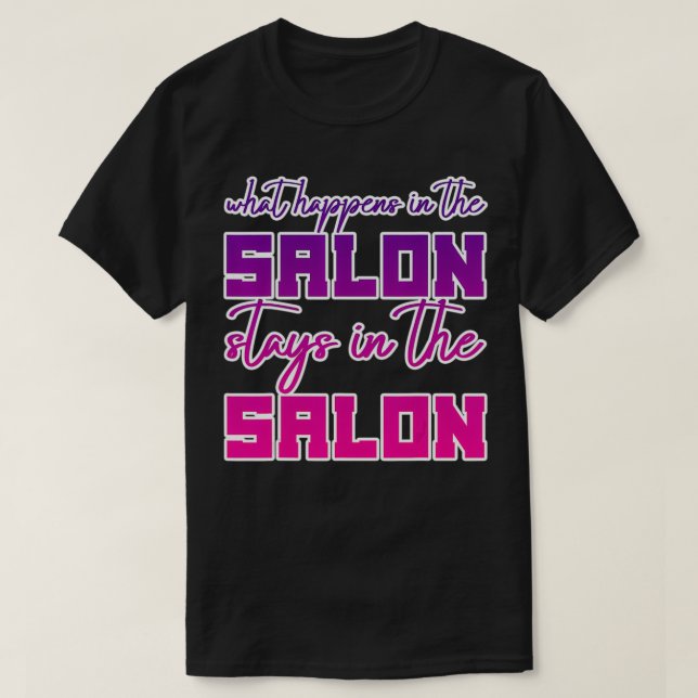 Vad händer i salondamålen i salonet? t shirt (Design framsida)